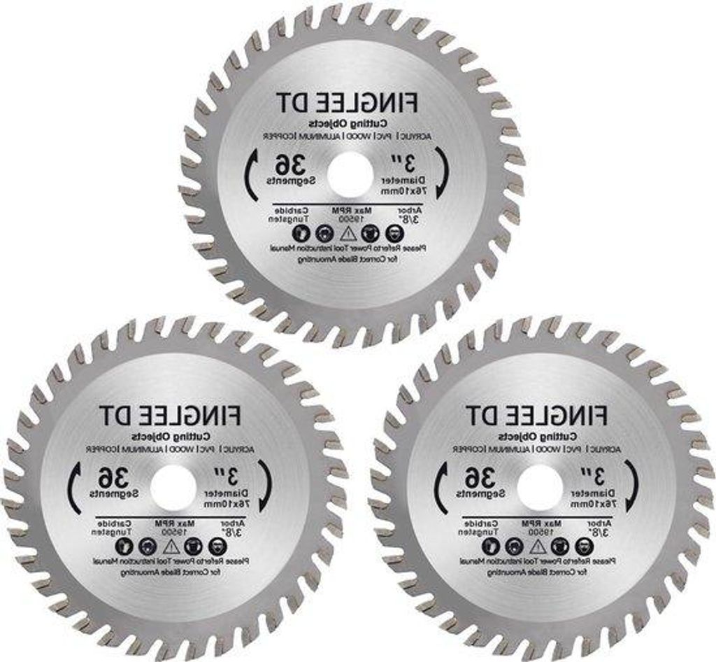 Lame de scie circulaire 76 mm, 10 mm, 36 dents, pour bois, Image du produit 