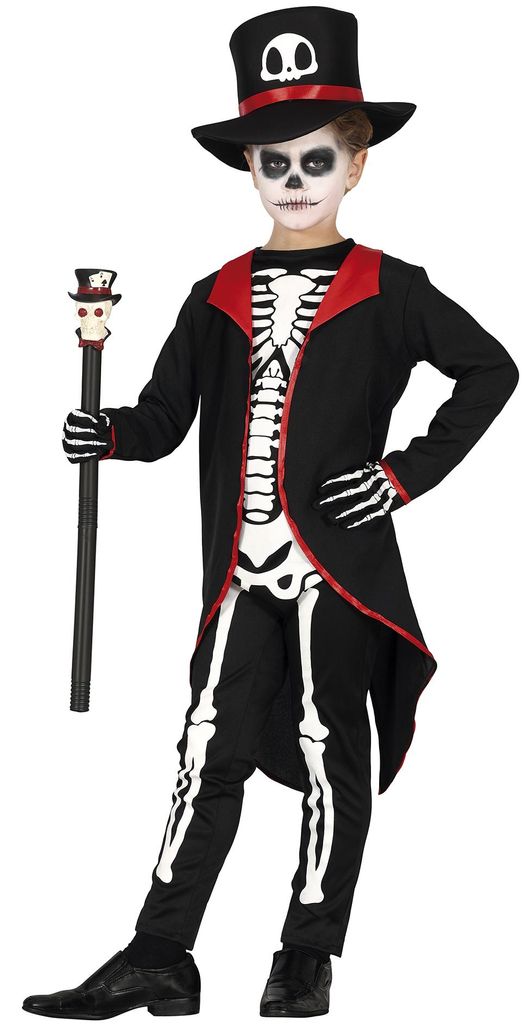 Kostým kostlivca Halloween detský klobúk Magický dizajn Obrázok produktu 
