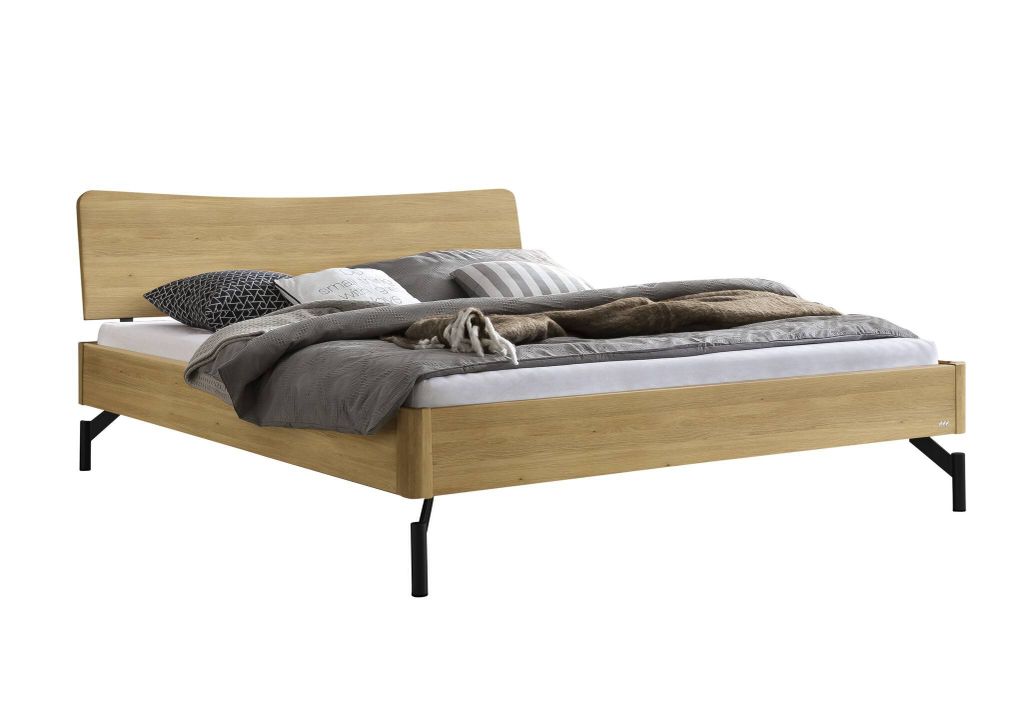 HASENA Lounge Designbett Albinia Eiche bright 160x200