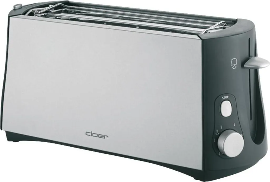 Grille-pain Cloer 3710 à 4 tranches 1285W avec thermostat réglable