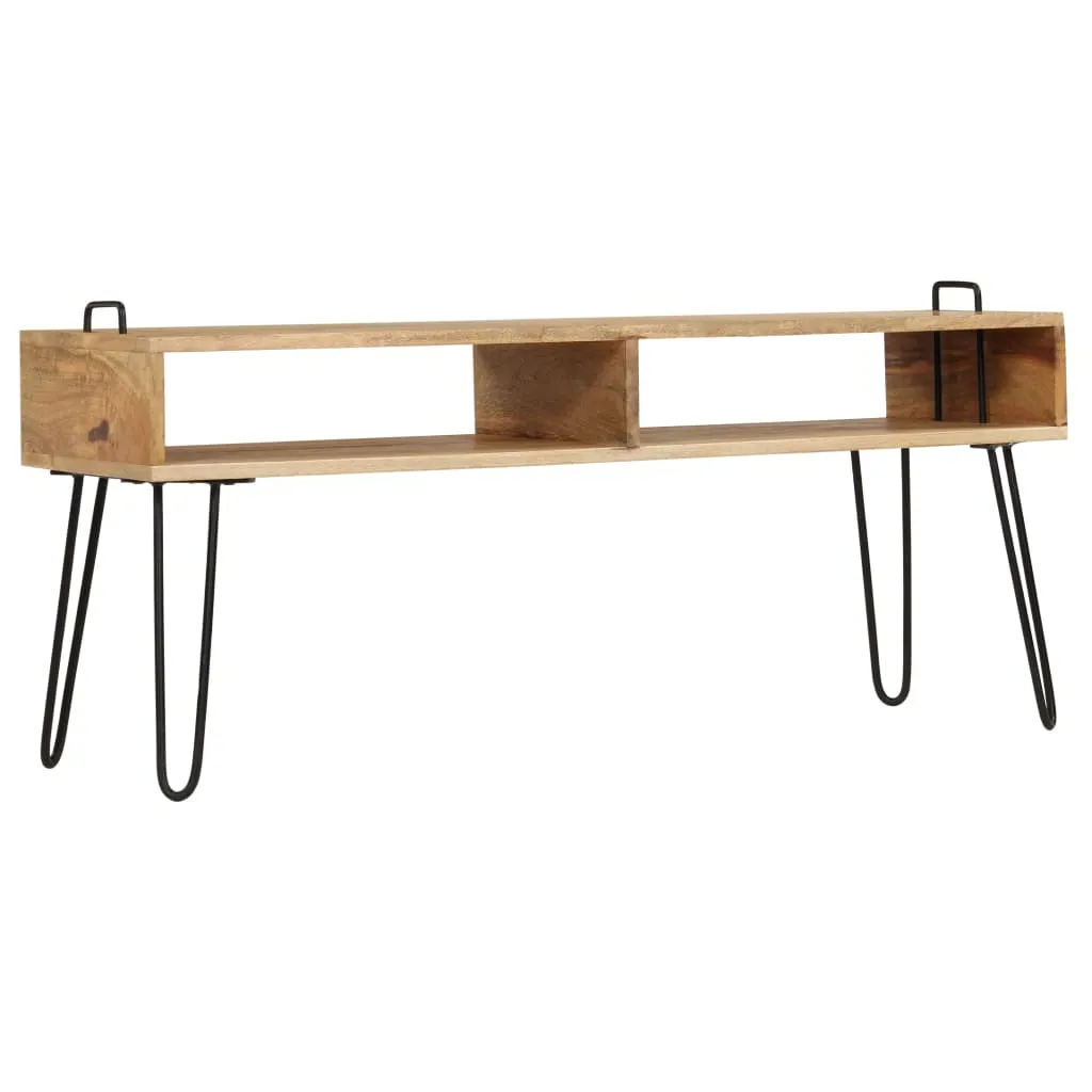 Mobile Porta TV in Legno Massello di Mango 110x35x45 cm | Design Etnico