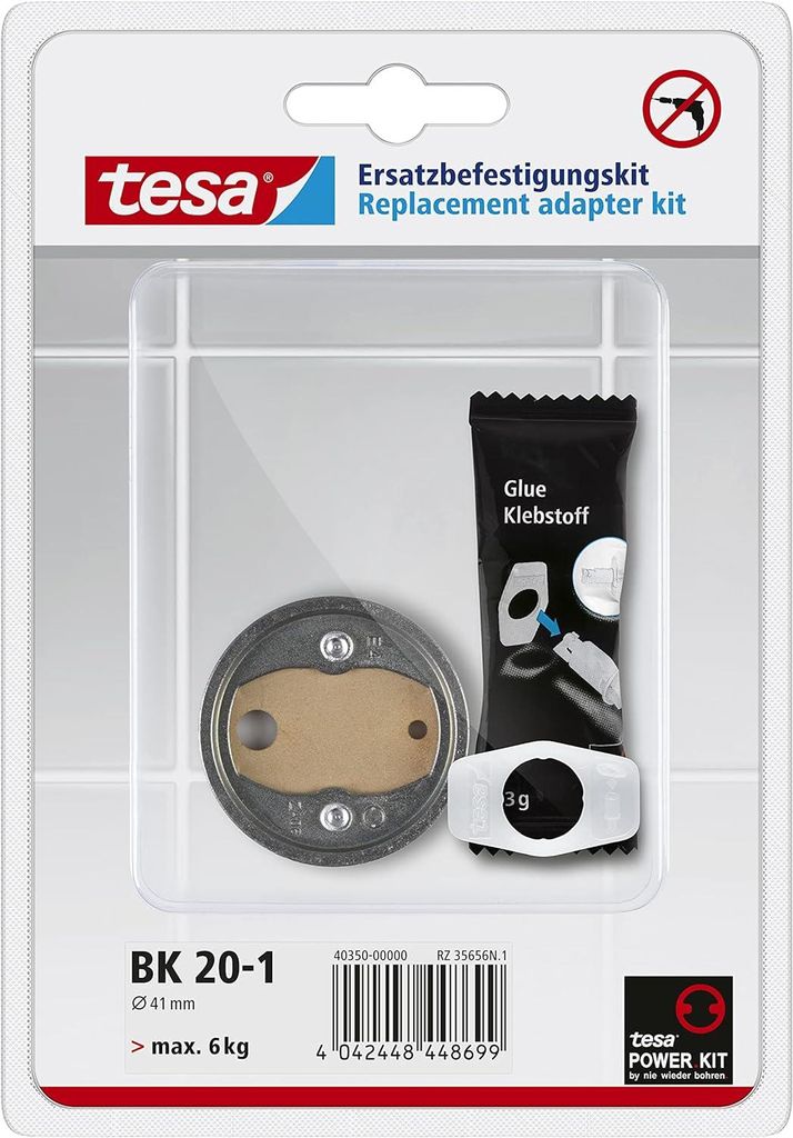 tesa Power.Kit-Adapter BK20-1, selbstklebendes Produktbild 