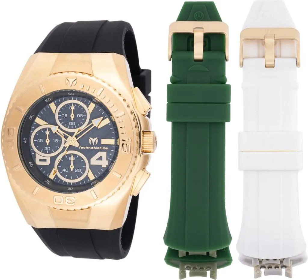 TechnoMarine Cruise TM-124030 Montre à Quartz pour Homme - Acier 43 mm