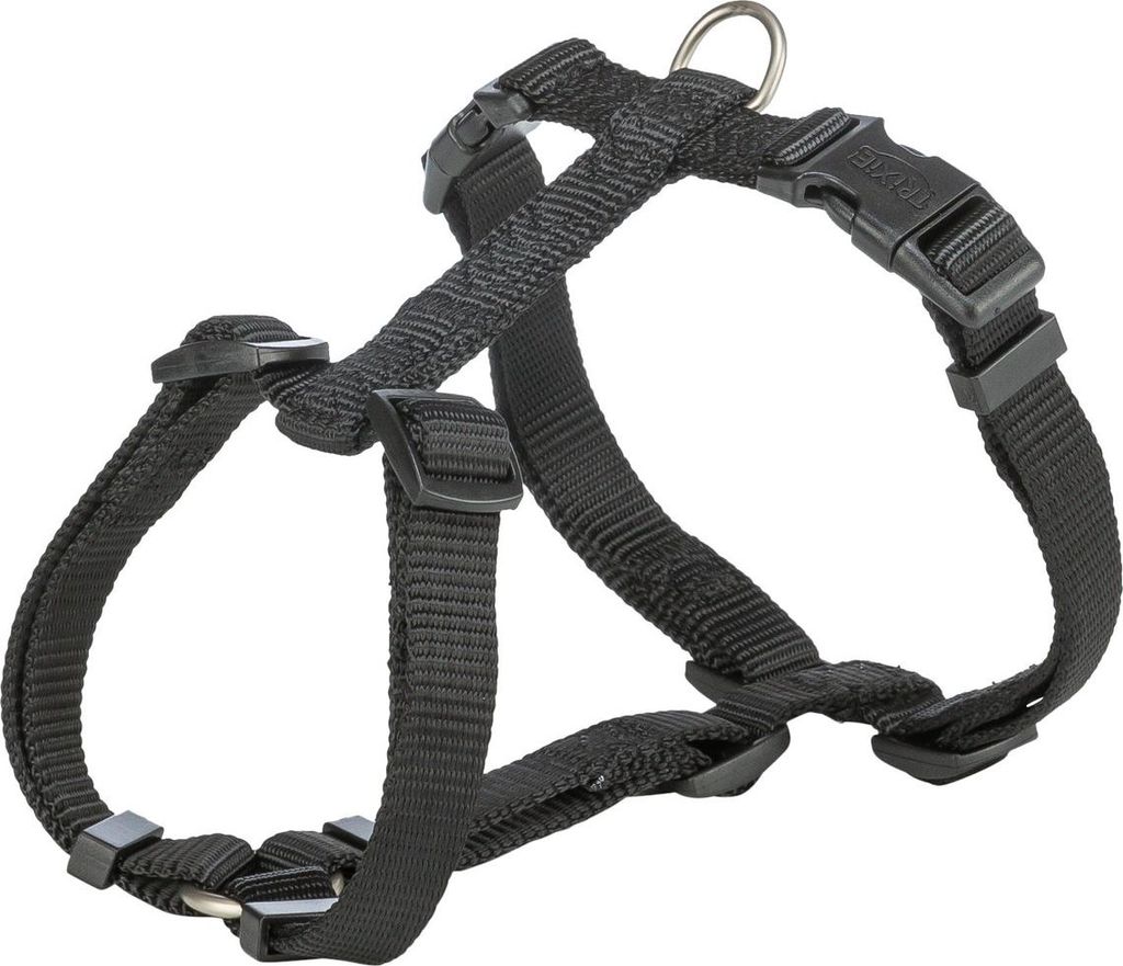 Trixie Premium H-Geschirr schwarz, Größe: XXS