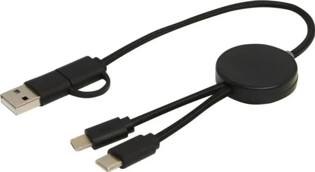 Cavo Multi-Ricarica Citala 5 in 1 PF4650 | Design Nero Minimalista
