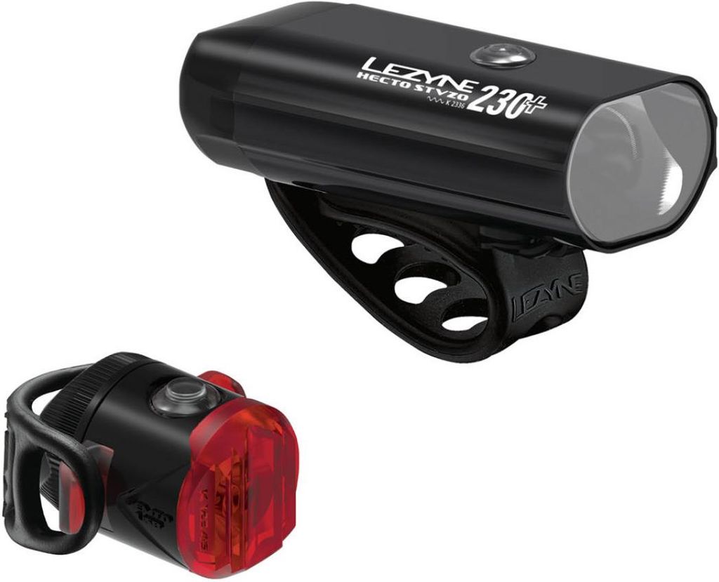 Lezyne Hecto Stvzo 230+/femto Usb C Stvzo Lichtset Silber Produktbild 