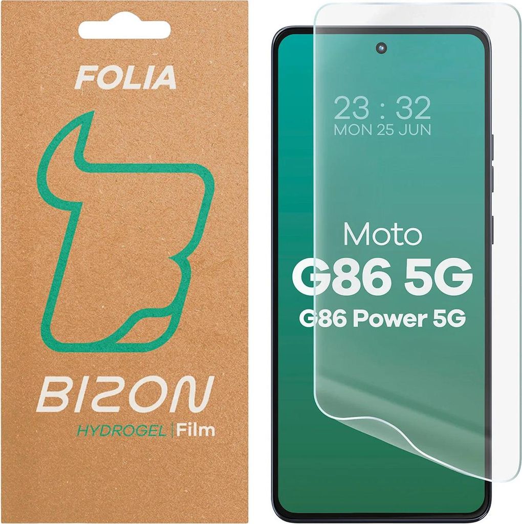 Hydrogel Folie für den Bildschirm für Motorola Moto G86 5G / G86 Power 5G, Bizon Glass Hydrogel Front, 1 Stück