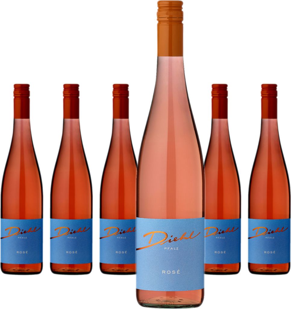6 x A. Diehl Rosé feinherb