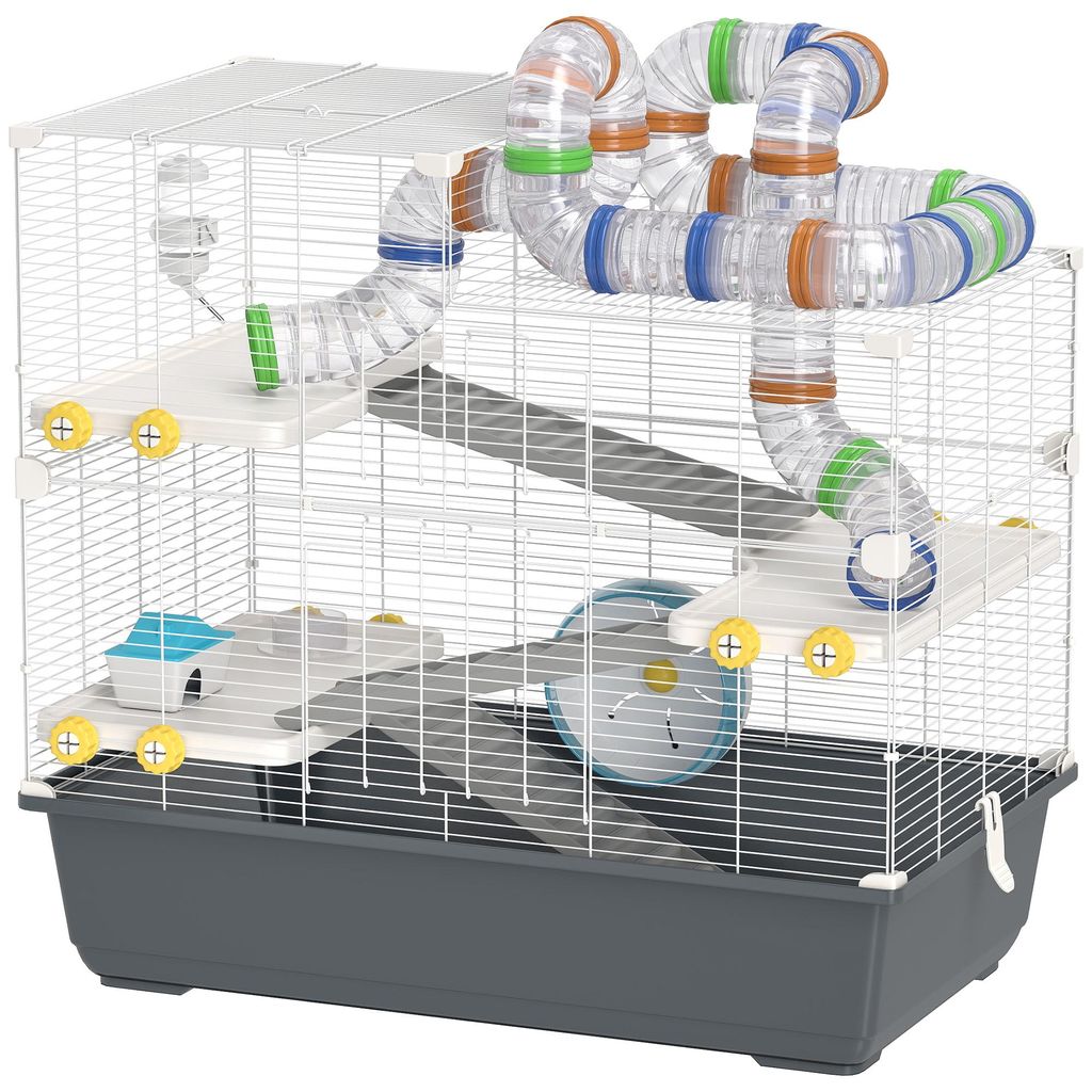 Pawhut Hamsterkooi, 4 etages, knaagdierkooi, kleine Productafbeelding 