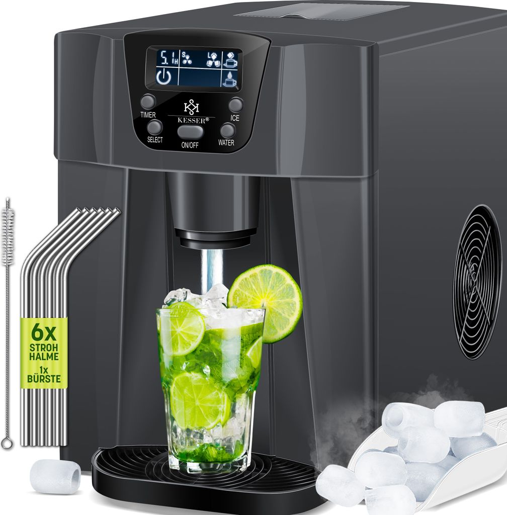 KESSER® Eiswürfelbereiter | Eiswürfelmaschine Edelstahl | Produktbild