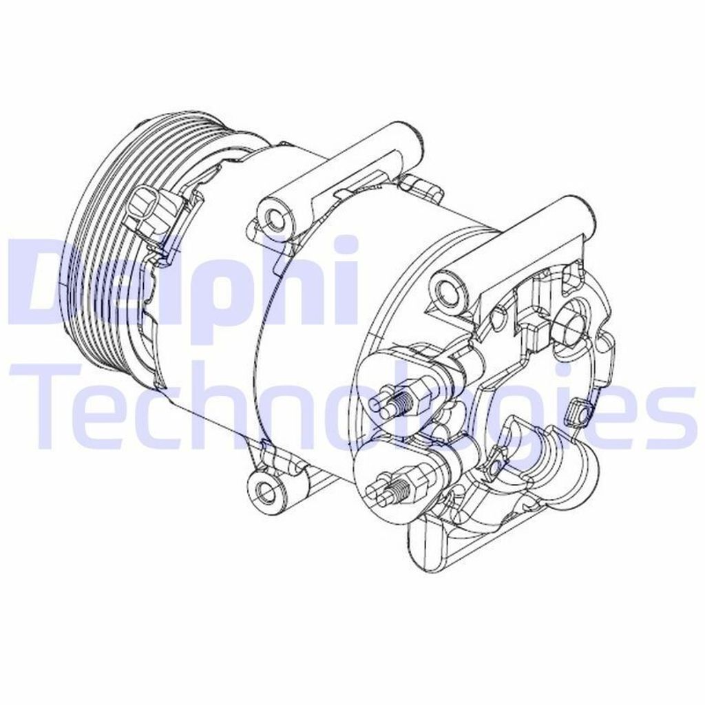 DELPHI CS20324 VS16 Klimaanlage Klimakompressor PAG 46 für FORD Fiesta Mk6 Schrägheck (JA8, JR8) Fiesta Mk6 Kastenwagen