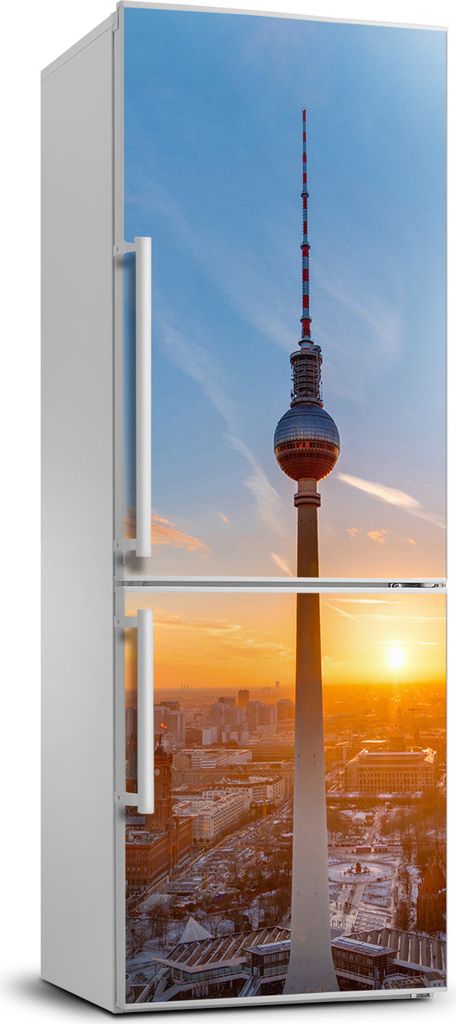 Tulup Kühlschrankdekoration - 70x190 cm - Aufkleber auf dem Kühlschrank - Fernsehturm