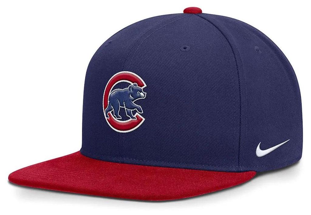 Nike Mlb Chicago Cubs Dri-fit Pro Structured Square Bill Kappe Blau M-L Blau M-L