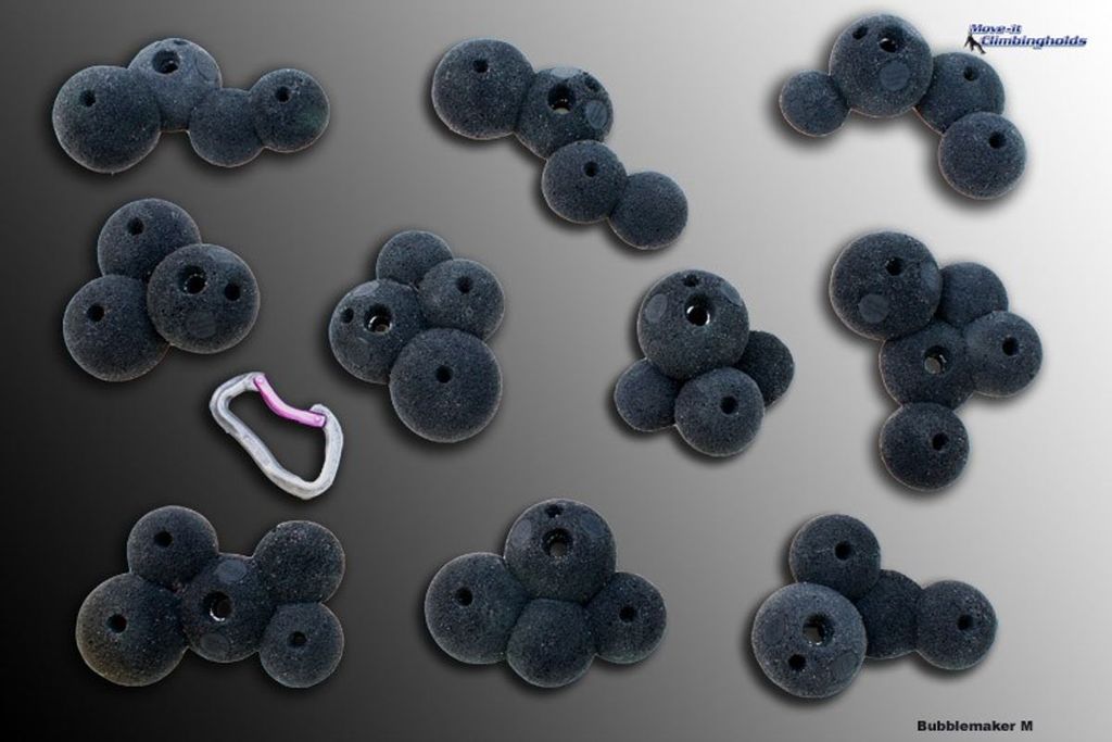Move-it-Climbingholds - Bubblemaker M (Klettergriffe-Set),grün