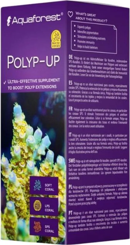 Aquaforest Polyp-Up Booster 50 ml pour l'Extension des Polypes