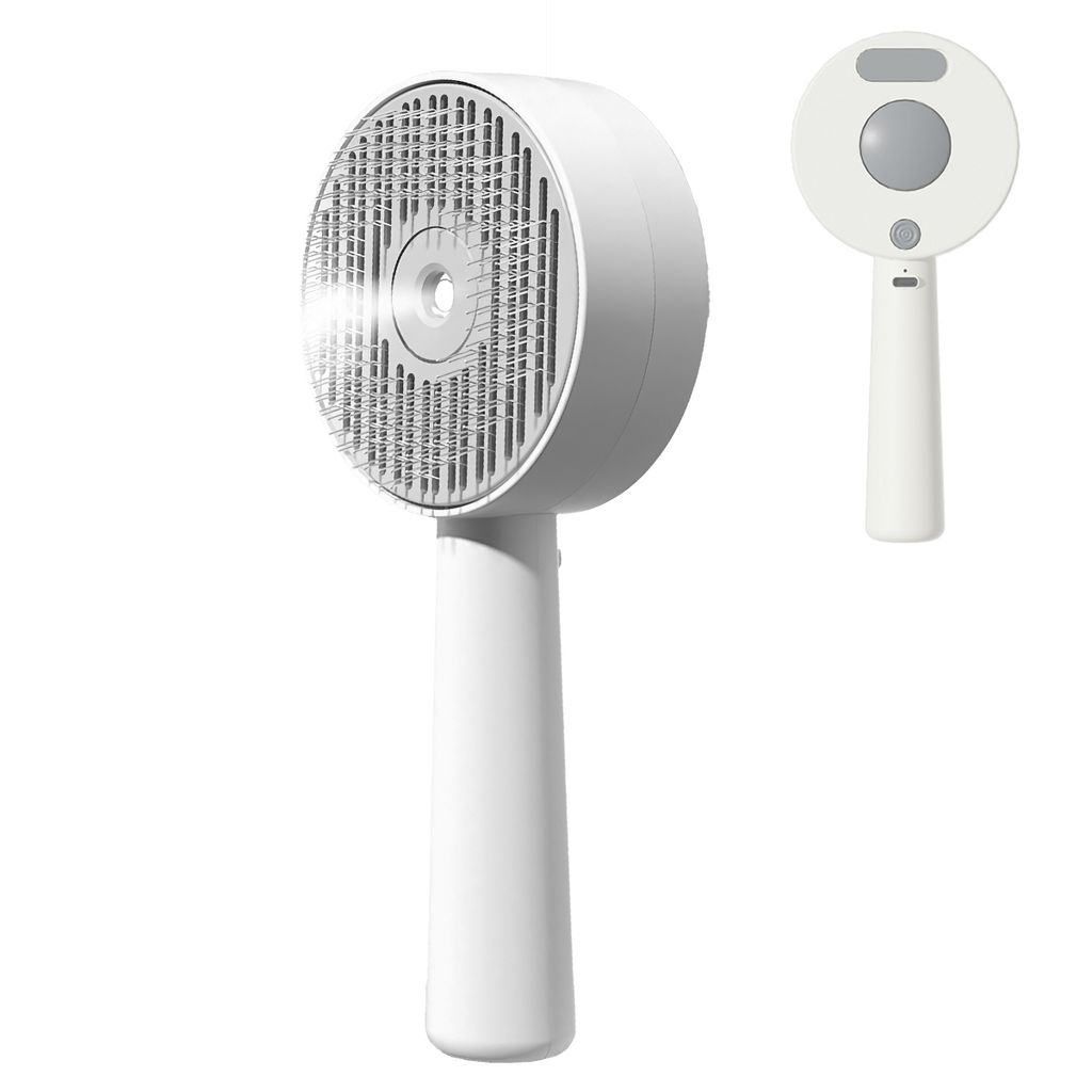Hundebürsten,Katzenkämme,19*8.5*4cm,300mAh,Wird zum Kämmen von Tierhaaren verwendet, kann 30 ml Flüssigkeit aufnehmen, sprühen,Weiß