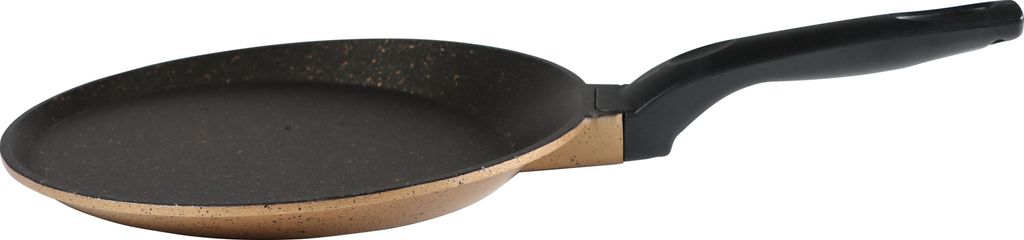 Serenk Fun Cooking Antihaft-Crepe-Pfanne, Dosa Tawa mit Granitbeschichtung und Aluminiumkörper, kratz- und schnittfeste runde Backpfanne für Omel...
