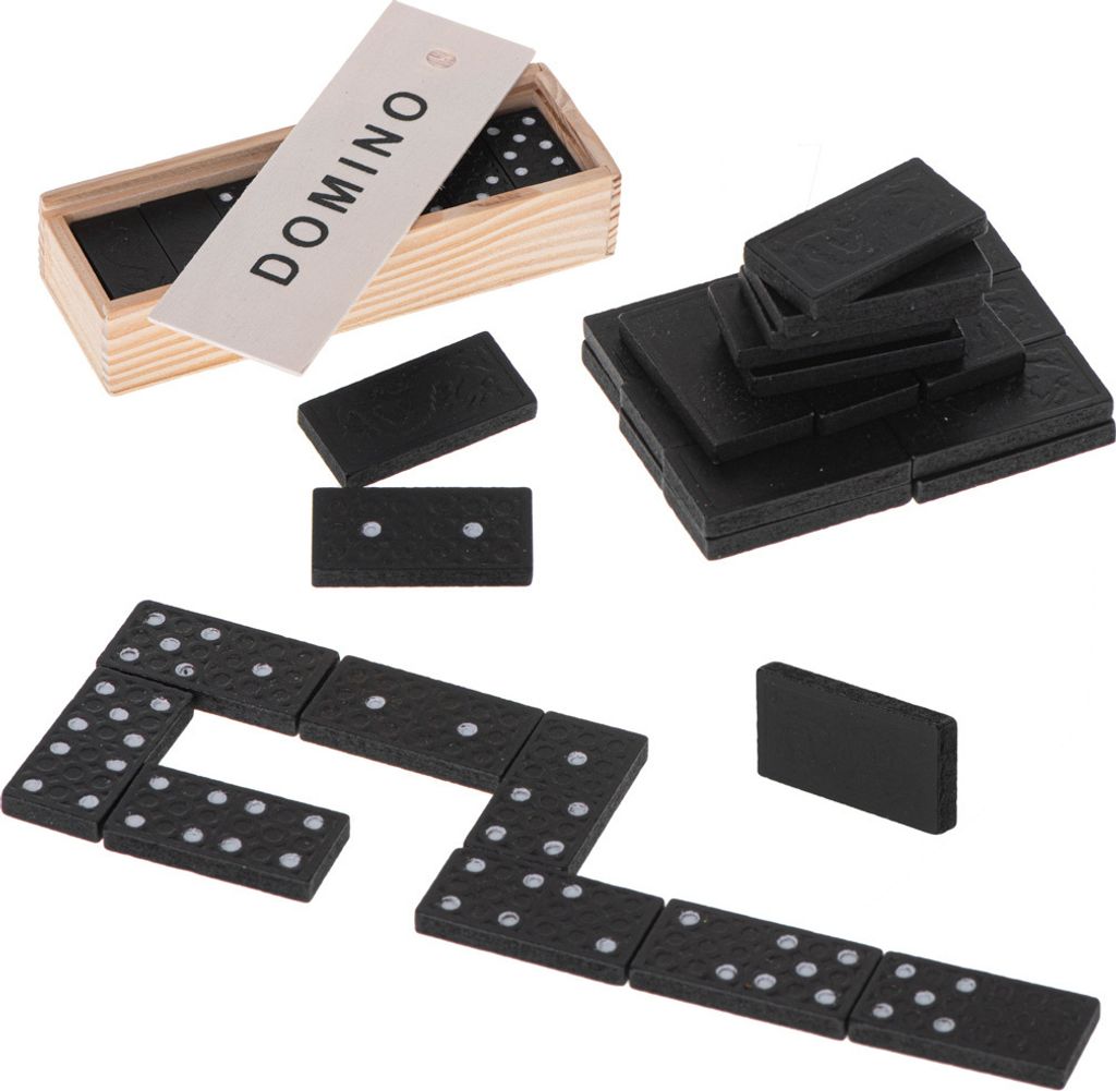 Dřevěné domino rodinná hra + krabice Obrázek produktu 11