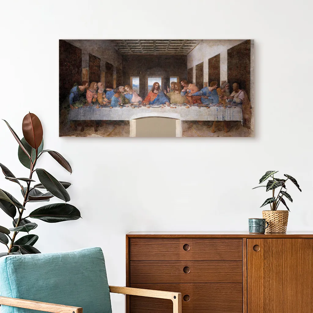 Offerta Quadro Ultima Cena 120x60 cm - Stampa su Tela TNT l-G-10128-b-a - 4