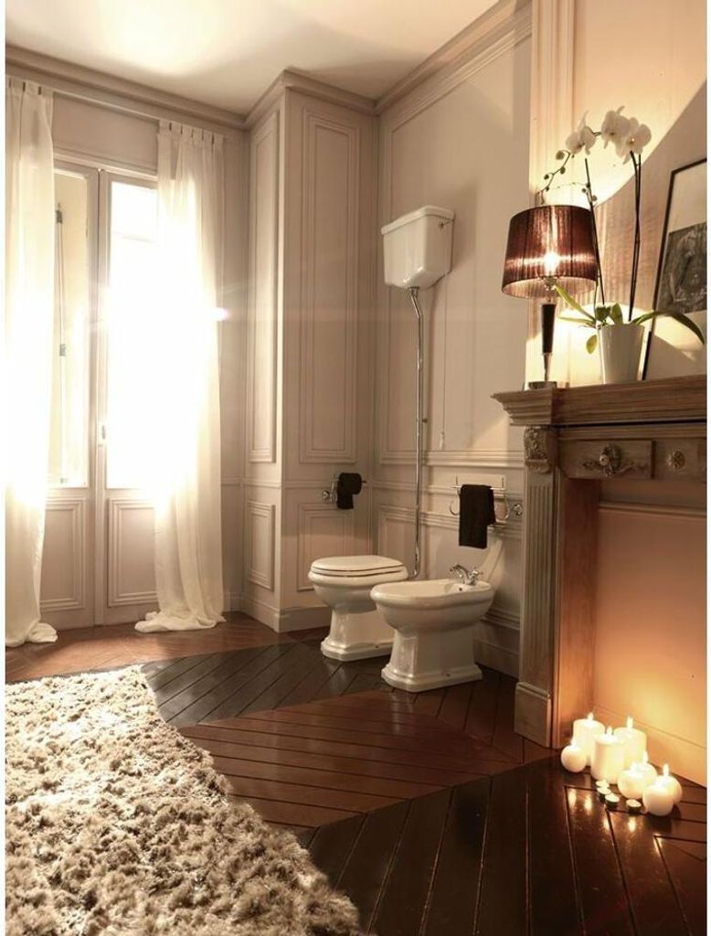 RETRO WC Becken 38,5x45x59cm, Abgang waagerecht, weiß