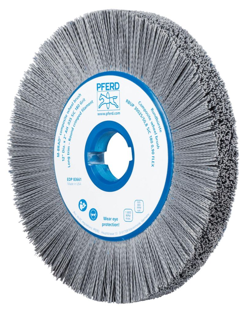 PFERD 79183661, Schleifbürste, Universal, Siliciumcarbid, 1800 RPM, Rund, 5,08 cm