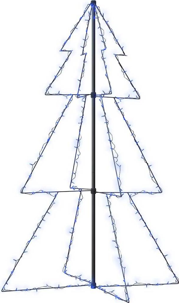 vidaXL Weihnachtsbaum in Kegelform 200 LEDs Indoor Outdoor 98x150 cm