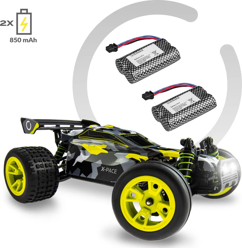 Voiture Télécommandée Tout-Terrain RC Buggy Rapide 45km/h Overmax X-Pace - 7
