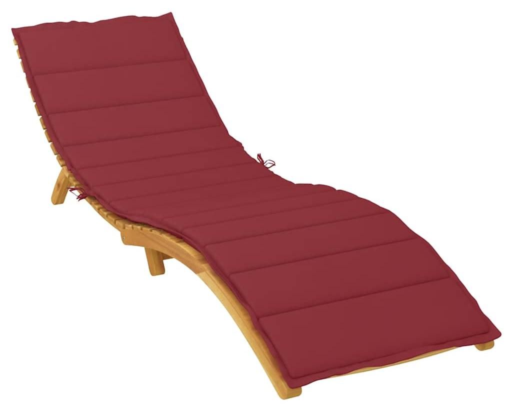 vidaXL Sonnenliegen-Auflage Weinrot 200x70x3 cm Produktbild 