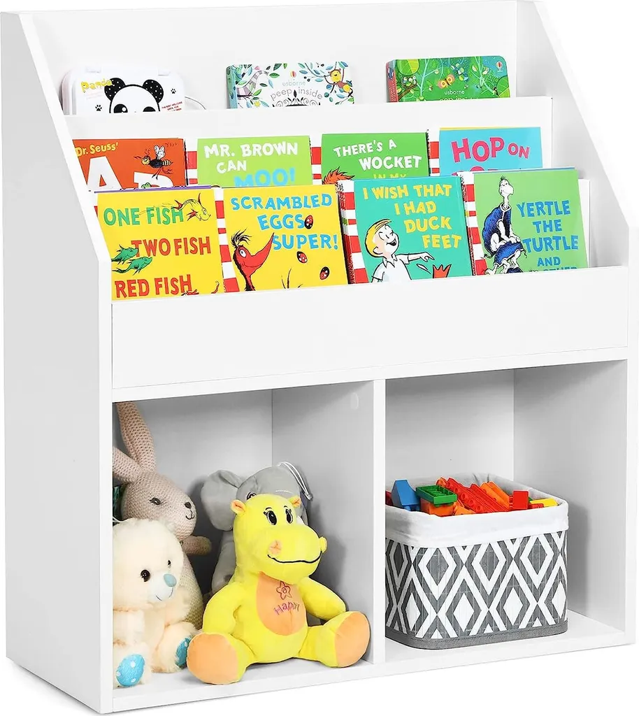 Organisateur de Chambre Enfant pour Finir le Désordre des Jouets Bois