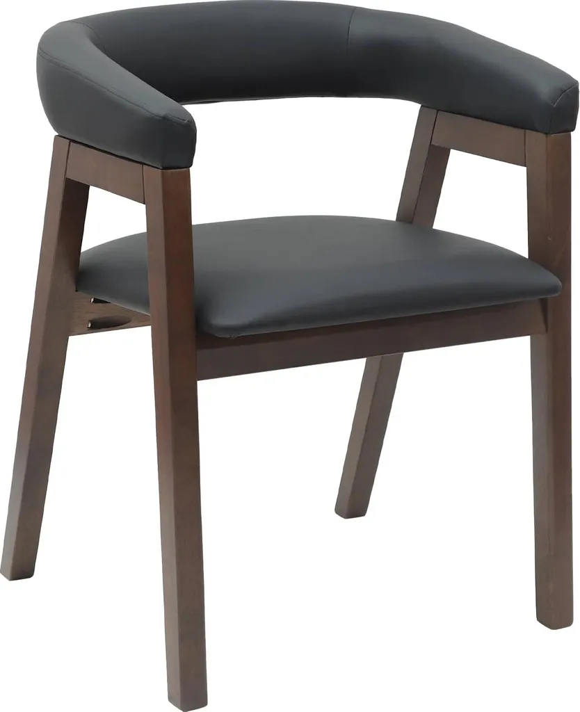 Lot de 2 chaises pour table de repas marron clair style moderne