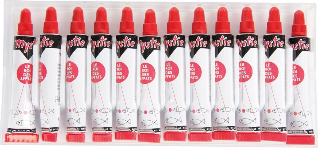 Klebriger Hakenköder der Serie Mystic in Rot, 7ml Inhalt, Produktbild 