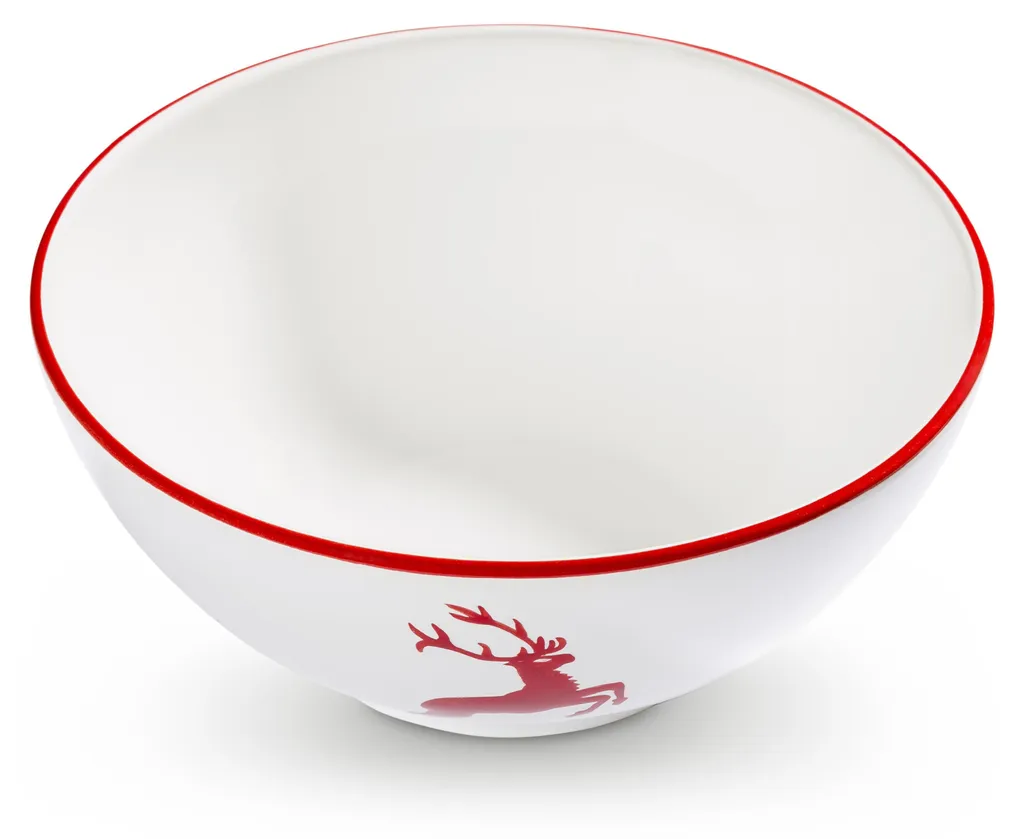 Bol de Petit-Déjeuner Gmundner Keramik Cerf Rouge Ø 17cm en Céramique