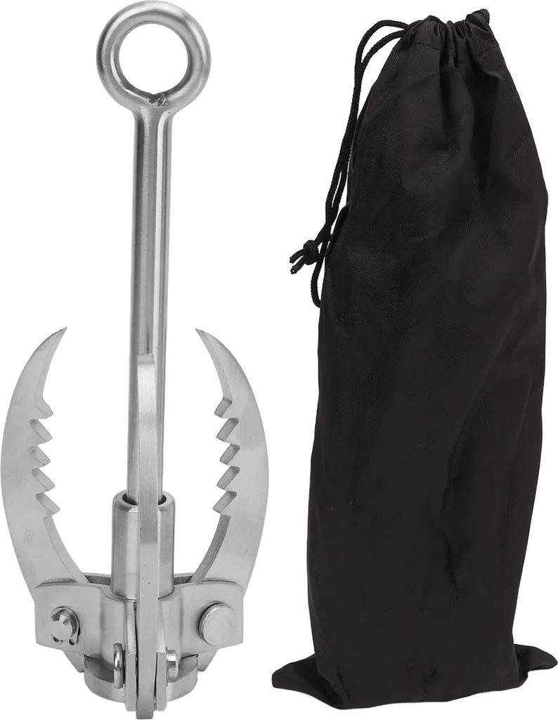 Grappin de sauvetage pliable en acier pour le camping et la montagne