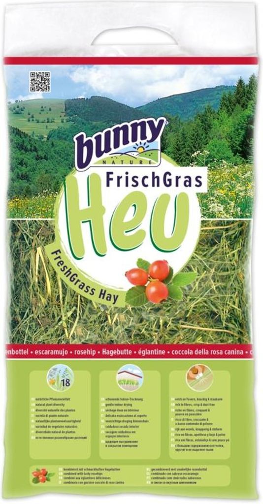 Bunny Frisches Heu Hagebut 500Gr Produktbild 