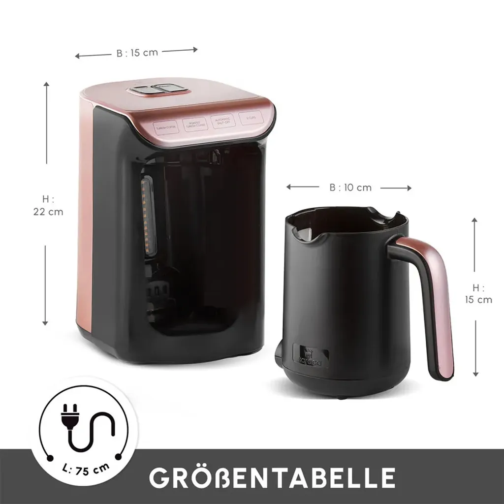 Machine à café turque 535W avec mode torréfaction et arrêt automatique - 2
