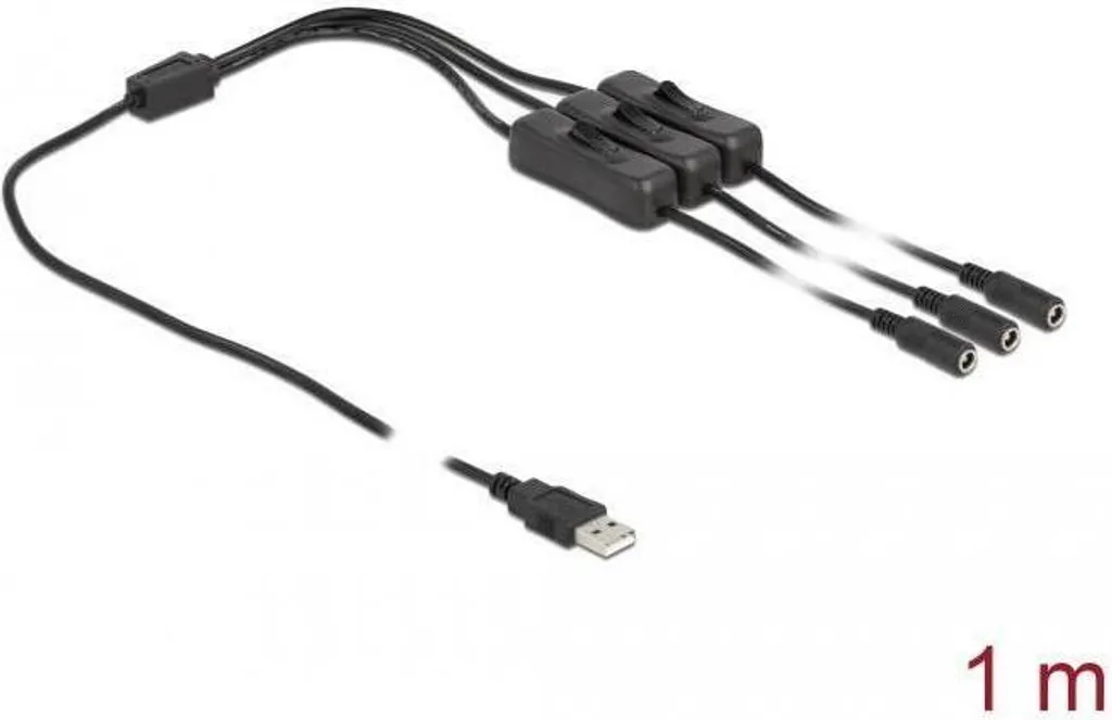 Cordon USB 1 mètre pour synchronisation et charge rapide noir 22 AWG