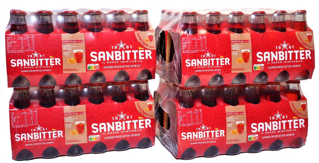 96 Flaschen San Pellegrino SANBITTER a´ 98 ml Produktbild 