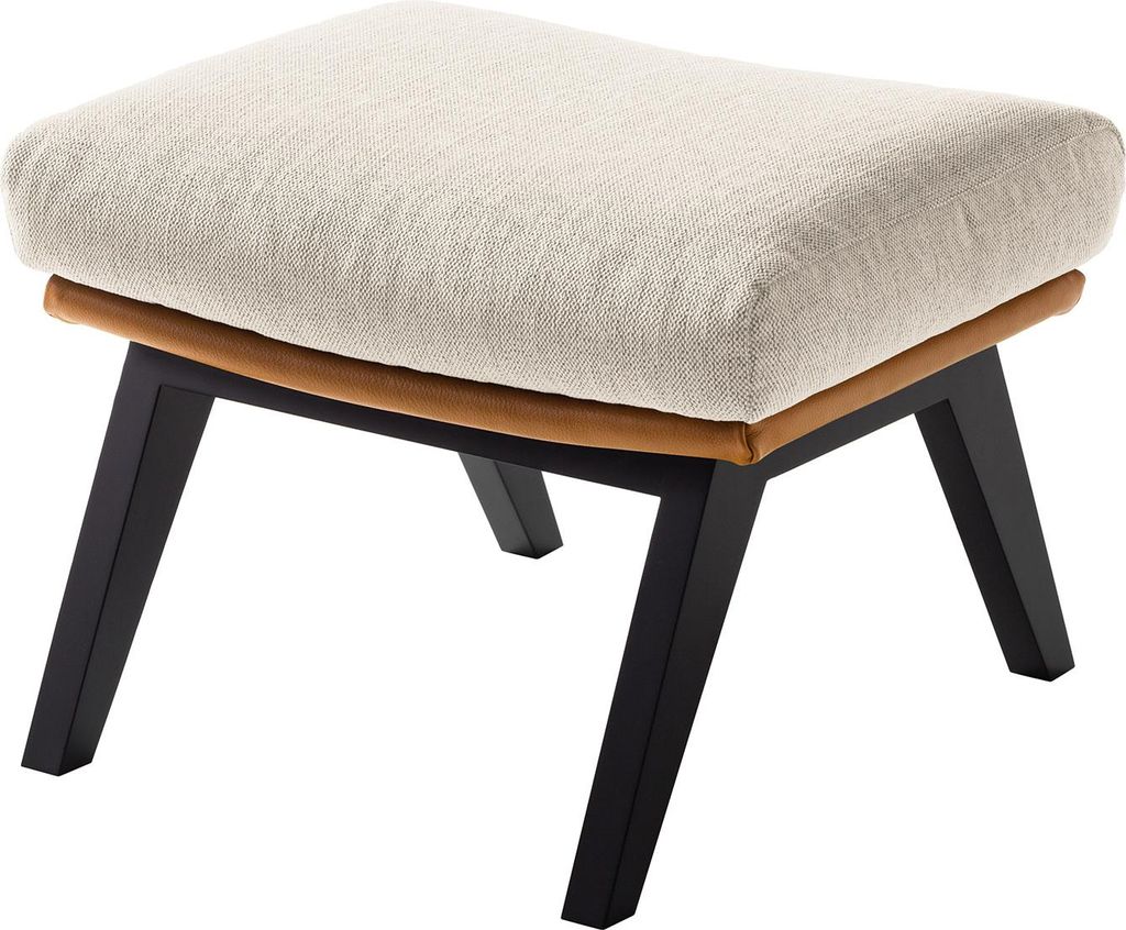 HOCKER mit Holzfüßen