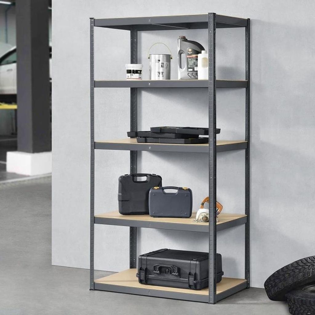 Kovový úložný regál černý GardenLine - 5 polic 180 x 90 x Obrázek produktu 