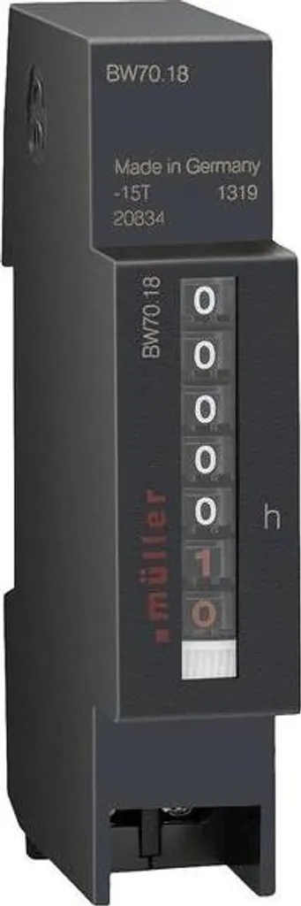 Contatore Ore Müller BW 70.18 24V 50Hz | Montaggio DIN Industriale