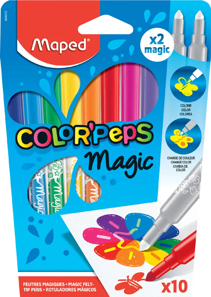 Feutres à Paillettes Maped Color'Peps : Coloriage Brillant sans Taches