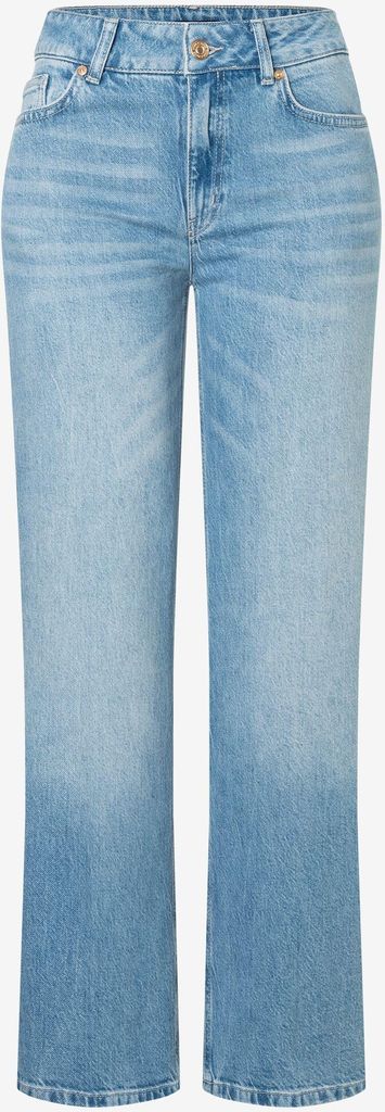 More & More Damen Jeans mit weitem Bein und 5-Pocket-Taschenanordnung