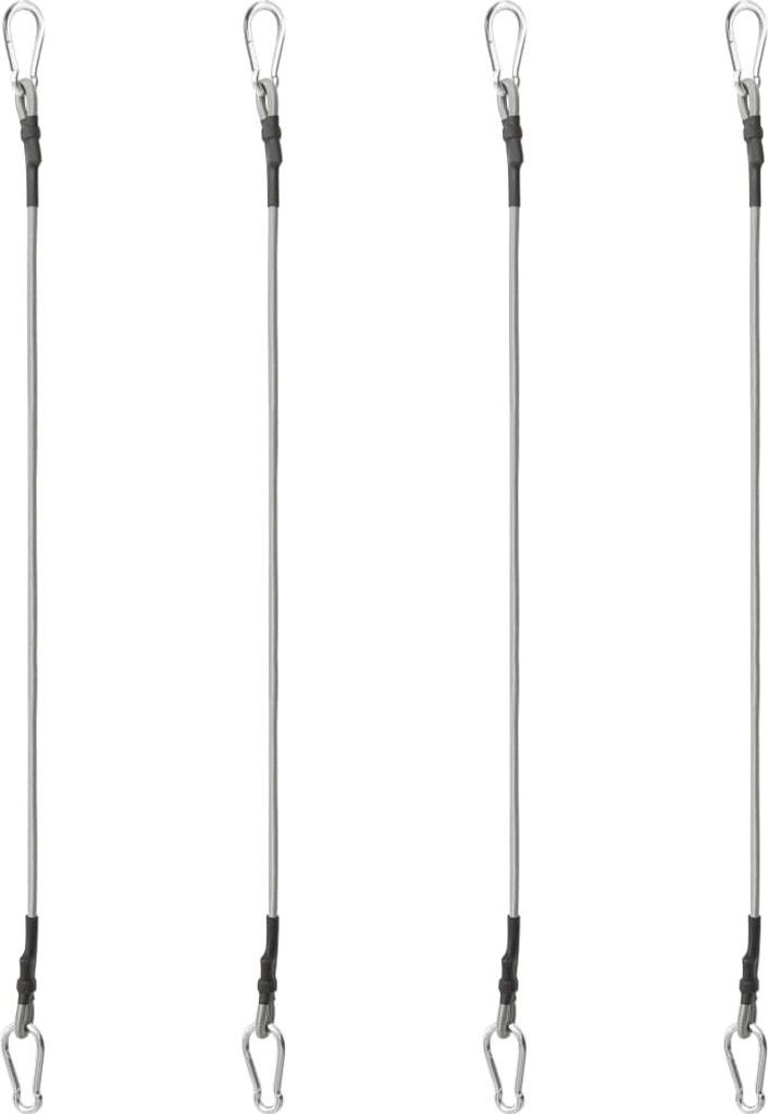 vidaXL Seile mit Karabiner 4 Stk. Gummi Produktbild 