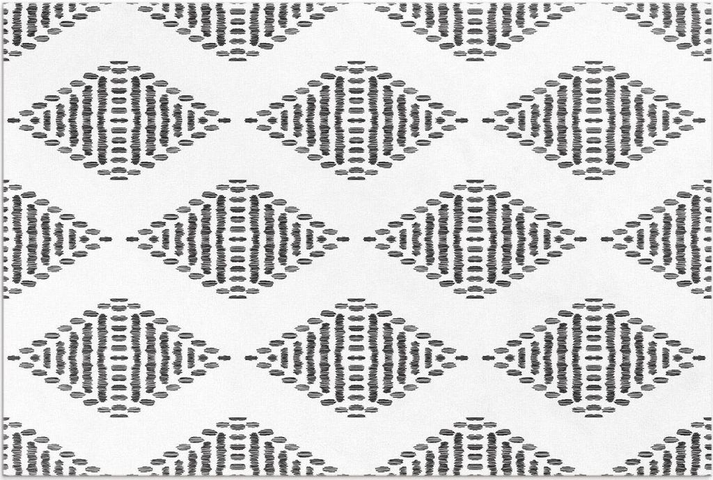 Rhomben aus Linien – Vinylteppich – 80x120 cm – Outdoor Teppich – Terrasse – Wetterfest – Modern