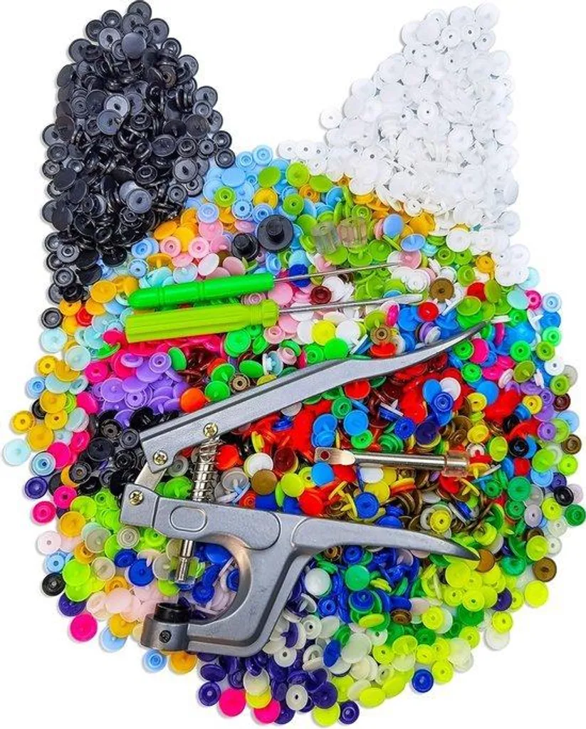 Réparer vos vêtements avec le kit boutons pression plastique sans couture