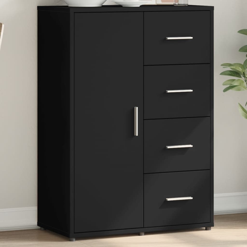 Best Möbel Sideboard Schwarz 60x31x84 cm HolzwerkstoffKommoden - 2024 Neu