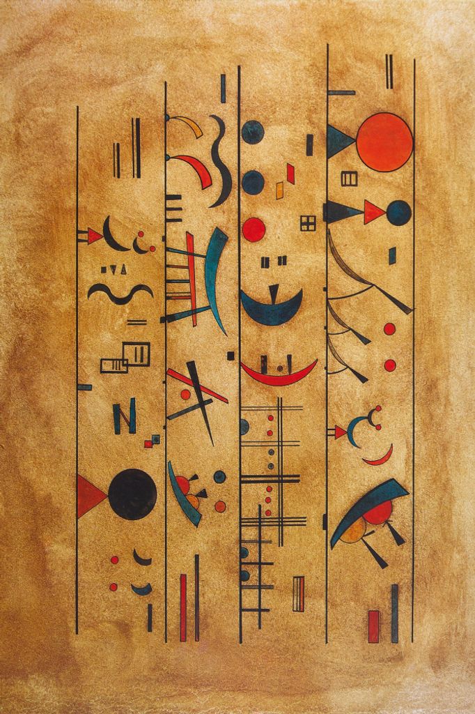 Wassily Kandinsky Kunstdruck Bild - Zeichenreihen, 1931 (120 x 180 cm)
