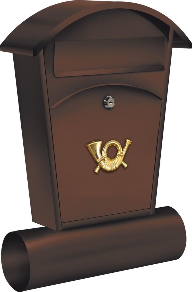 Cassetta postale 480x280x80 mm marrone Immagine del prodotto 