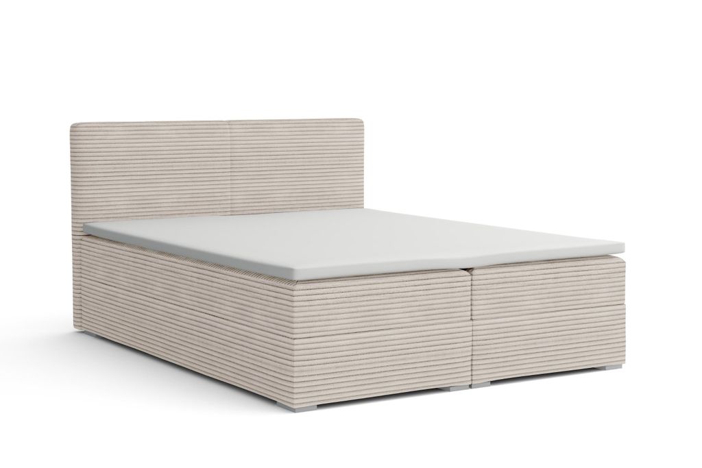 BOXBETT LON III 160/200 in Cord Ecru H4