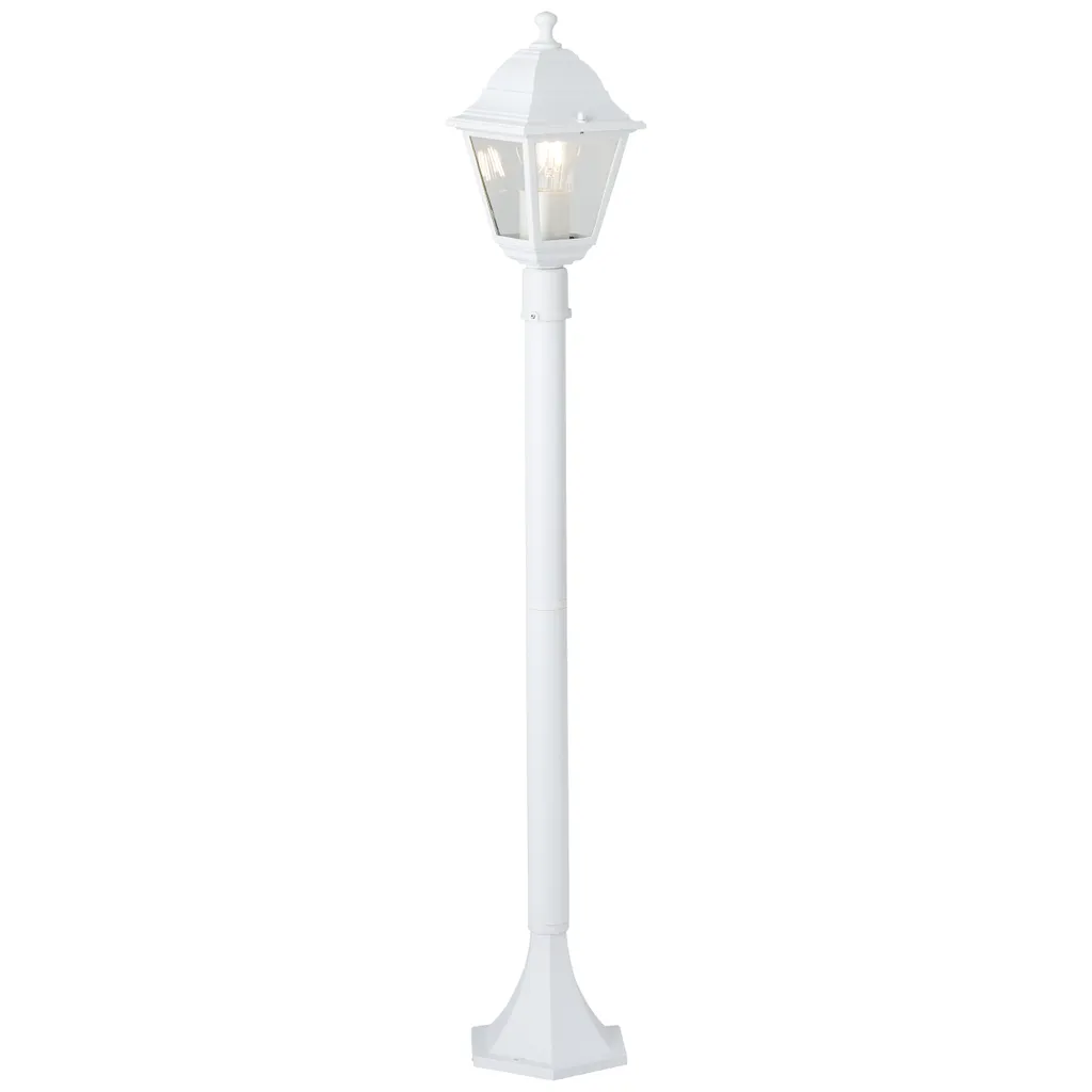 Solution balisage extérieur Nissie luminaire blanc IP44 contre l'obscurité